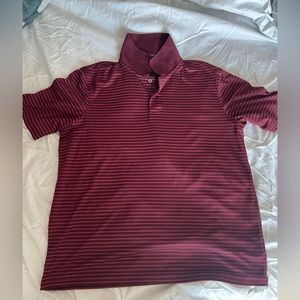 Croft and barrow- maroon and red polo